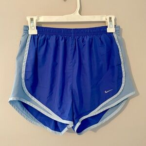 Nike Women's Athletic Shorts in Blue and Light Blue